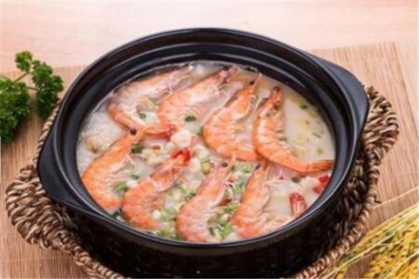 蚌蚌鮮蝦粥