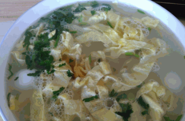 油餅?zāi)鸽u湯