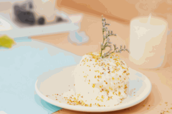 鮮的芙蕾甜品