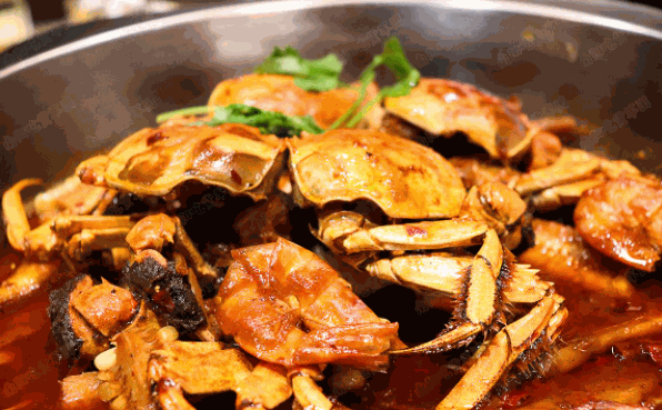 呼辣圈蟹肉煲