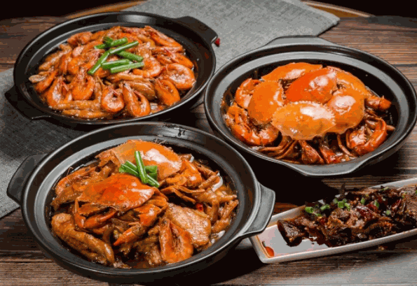 呼辣圈蟹肉煲