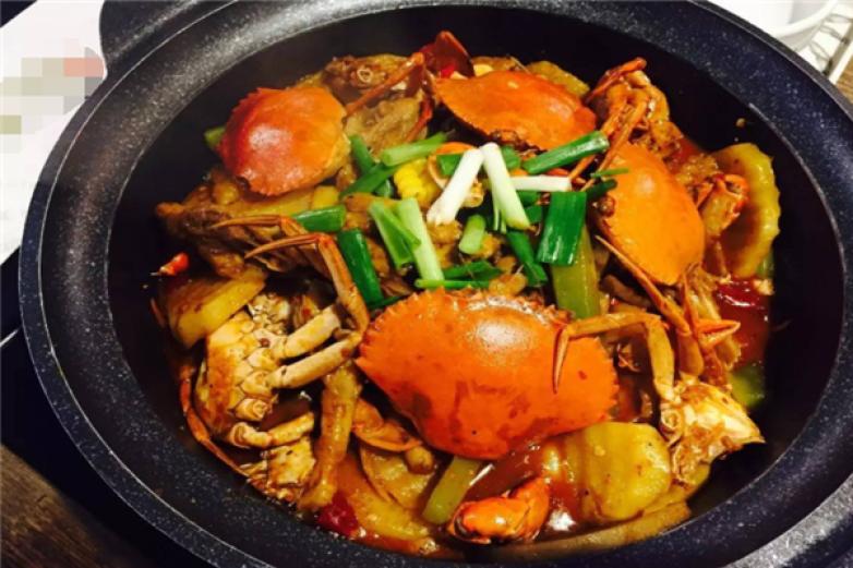 胖嘴蟹肉煲