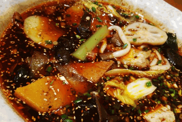紅唇油潑冒菜