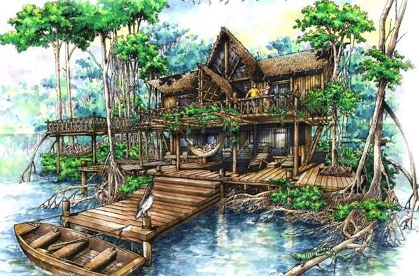圖松全景畫