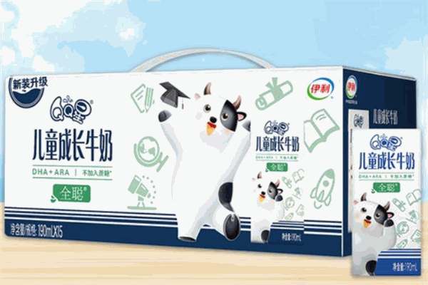 伊利qq星兒童成長牛奶加盟