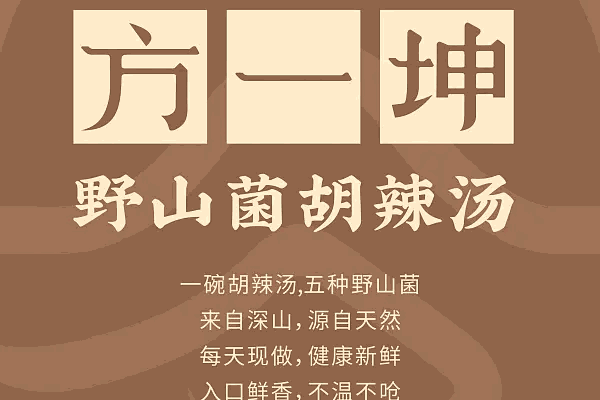 方一坤野山菌胡辣湯
