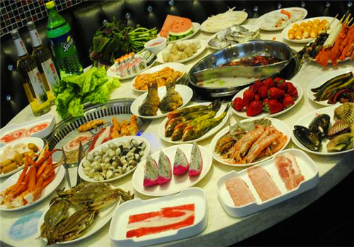 和諧號(hào)烤肉海鮮火鍋?zhàn)灾? title=