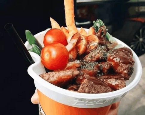 饞上皇牛排杯