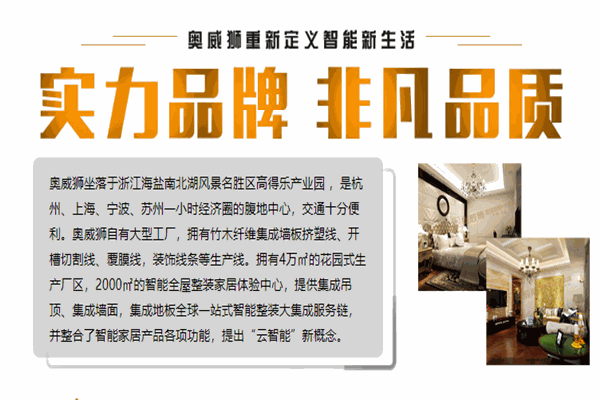 奧威獅整裝定制加盟