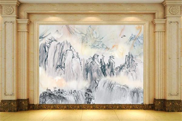 騰云玉石背景墻加盟