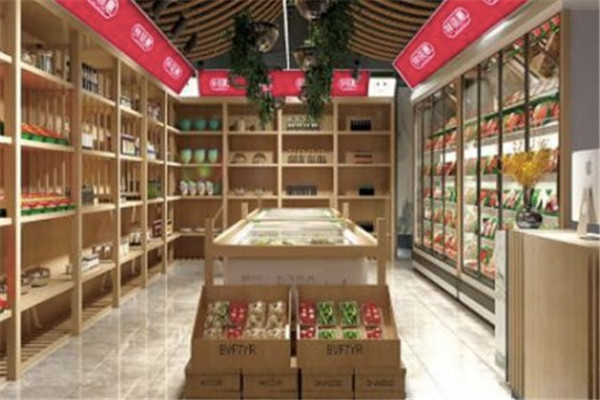 鮮領(lǐng)惠火鍋燒烤食材智能便利店