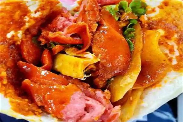 盛林記土豆片夾饃