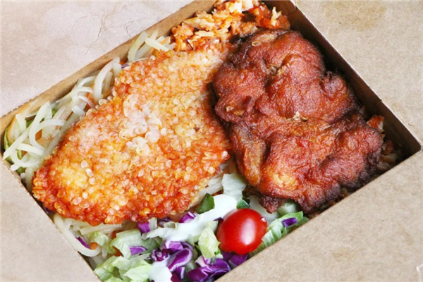 烤肉拌飯便當